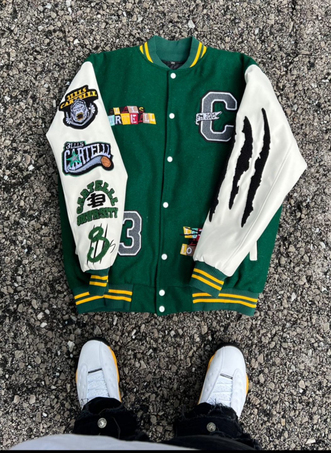 3llls Cartelll Letterman Jacket - Image 3