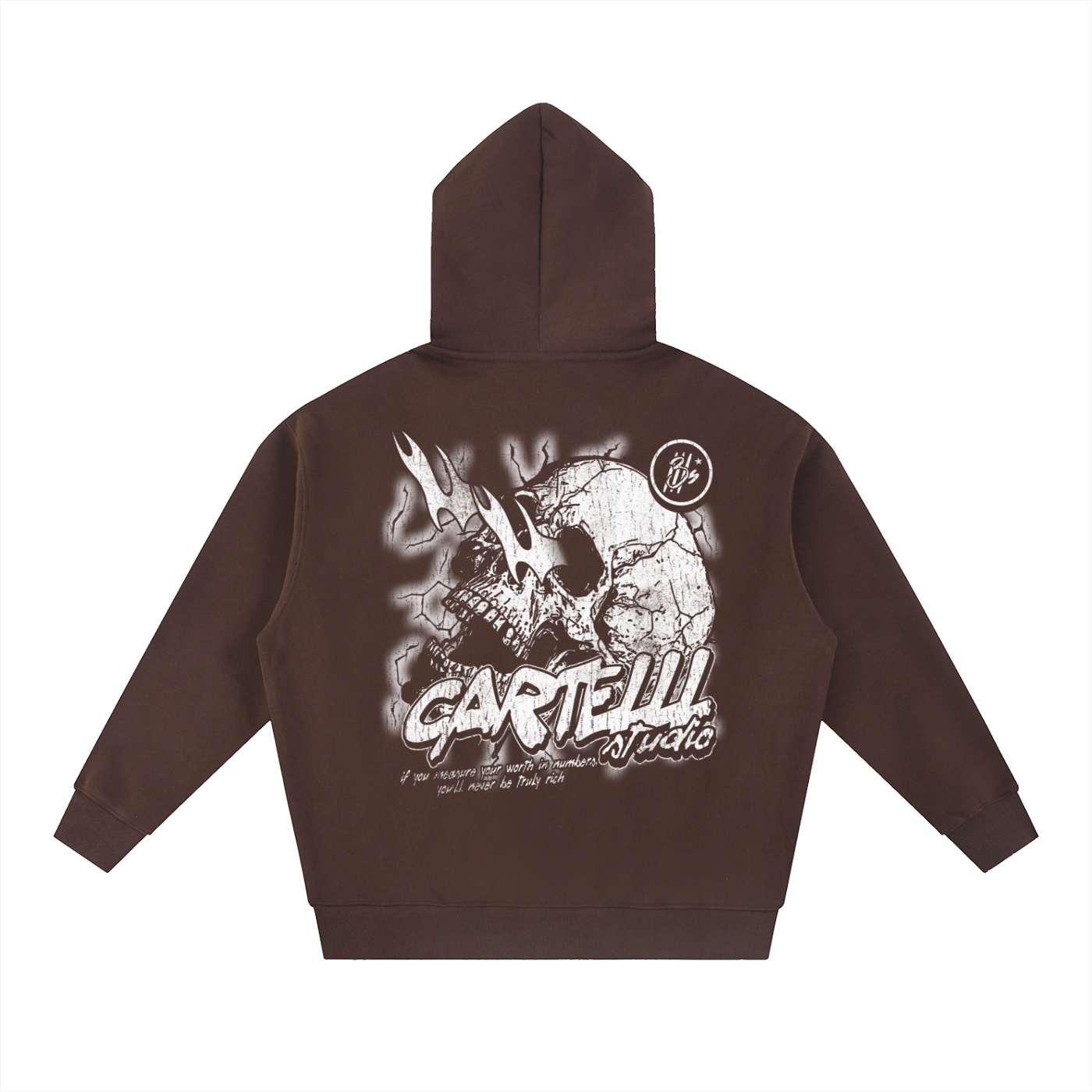 3llls Skull Oversized Fleece Boxy Jacket - Image 8