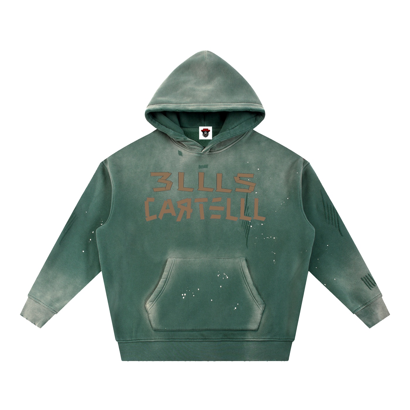 Vintage Washed F Losses & Love Fleece Hoodie - Image 6