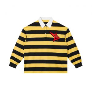 3llls Color Block Stripe Polo Shirt