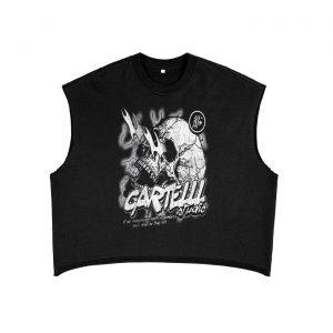 3llls Skull French Terry Boxy Tank Top