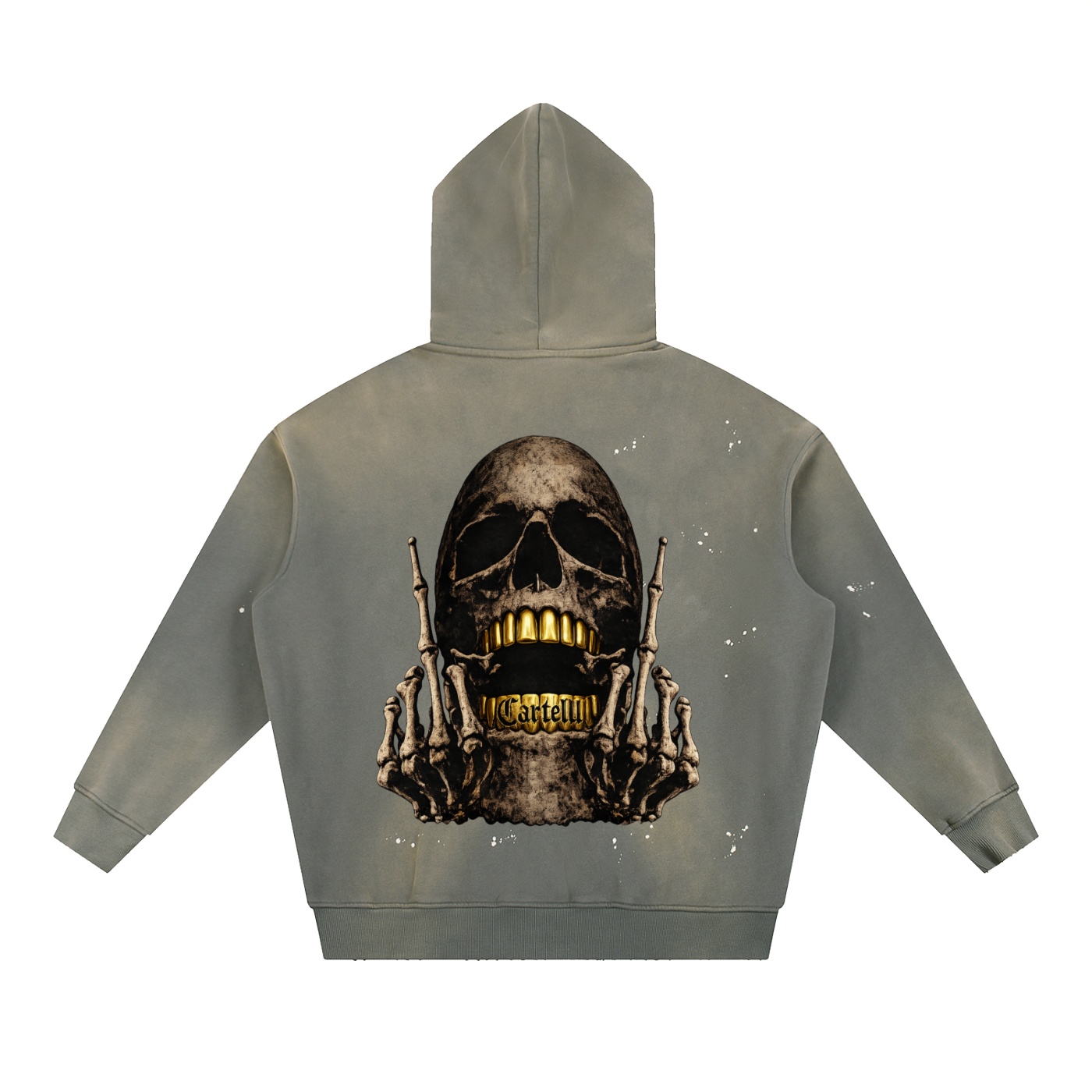 Vintage Washed F Losses & Love Fleece Hoodie - Image 2