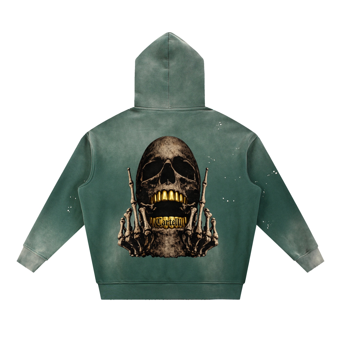 Vintage Washed F Losses & Love Fleece Hoodie - Image 7